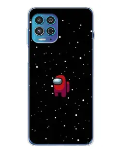 Чехол для Motorola MOTO G100 Pro с картинкой «Красный Among Us»