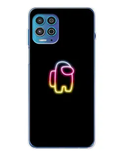 Чехол для Motorola MOTO G100 Pro с картинкой «Among Us градиент»