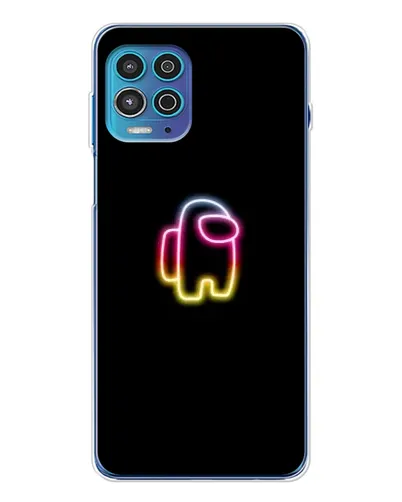 Чехол для Motorola MOTO G100 Pro с картинкой «Among Us градиент»