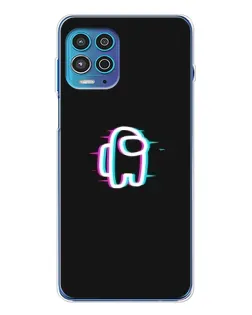 Чехол для Motorola MOTO G100 Pro с картинкой «Among Us неон»