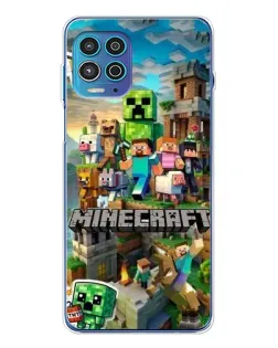 Чехол для Motorola MOTO G100 Pro с картинкой «Замок Minecraft»