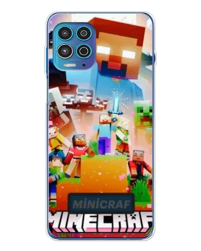 Чехол для Motorola MOTO G100 Pro с картинкой «Minecraft герои игры»