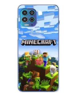 Чехол для Motorola MOTO G100 Pro с картинкой «Minecraft классический мир»