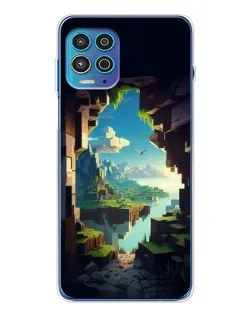 Чехол для Motorola MOTO G100 Pro с картинкой «Вид из пещеры»