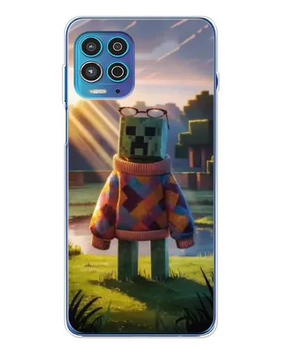 Чехол для Motorola MOTO G100 Pro с картинкой «Крипер в свитере»