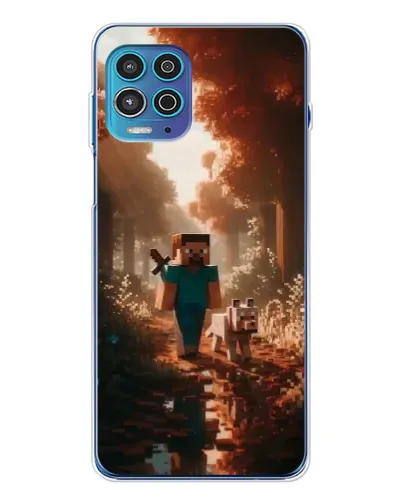 Чехол для Motorola MOTO G100 Pro с картинкой «Стив в лесу»