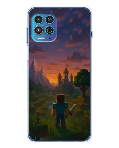 Чехол для Motorola MOTO G100 Pro с картинкой «Стив у башни»