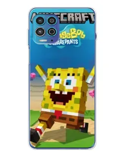 Чохол для Motorola MOTO G100 Pro з картинкою «Губка Боб Minecraft» Чохол для Motorola MOTO G100 Pro з картинкою «Губка Боб Minecraft»