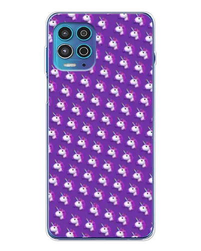 Чохол для Motorola MOTO G100 Pro з картинкою «Єдинороги на фіолетовому»