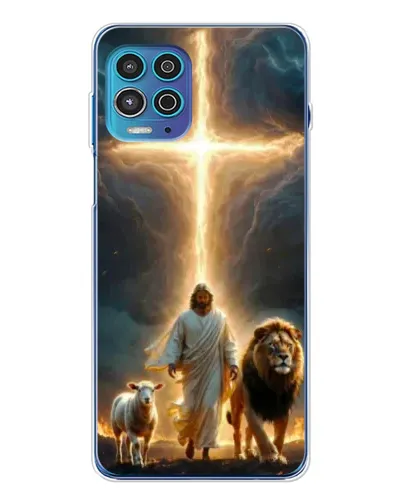 Чехол для Motorola MOTO G100 Pro с картинкой «Лев Иуды и Свет»