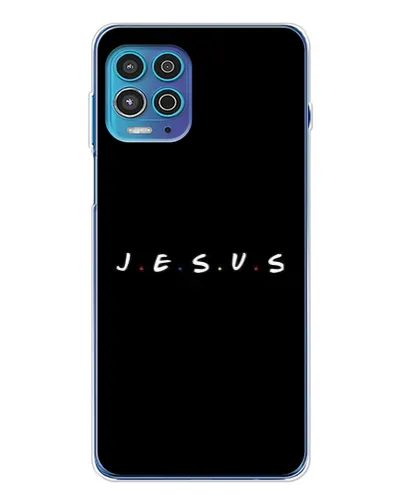 Чехол для Motorola MOTO G100 Pro с картинкой «Точки веры J.E.S.U.S.»