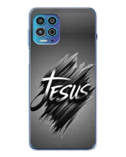 Чехол для Motorola MOTO G100 Pro с картинкой «Надпись Jesus Graffiti»