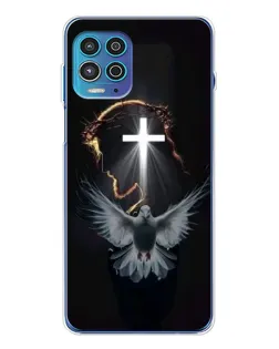 Чехол для Motorola MOTO G100 Pro с картинкой «Голубь и Свет»