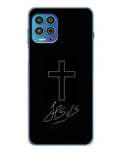 Чохол для Motorola MOTO G100 Pro з картинкою «Графічний хрест Jesus» Чохол для Motorola MOTO G100 Pro з картинкою «Графічний хрест Jesus»