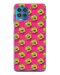 Чехол для Motorola MOTO G100 Pro с картинкой «Розовый паттерн»