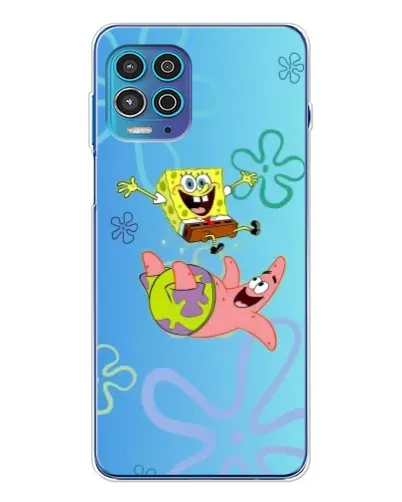 Чехол для Motorola MOTO G100 Pro с картинкой «Спанч Боб и Патрик» Чехол для Motorola MOTO G100 Pro с картинкой «Спанч Боб и Патрик»