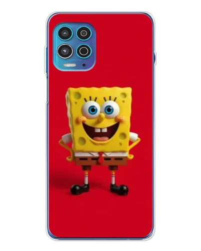 Чехол для Motorola MOTO G100 Pro с картинкой «Спанч Боб на красном» Чехол для Motorola MOTO G100 Pro с картинкой «Спанч Боб на красном»