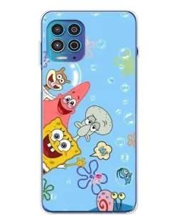 Чехол для Motorola MOTO G100 Pro с картинкой «Веселые пузырьки»