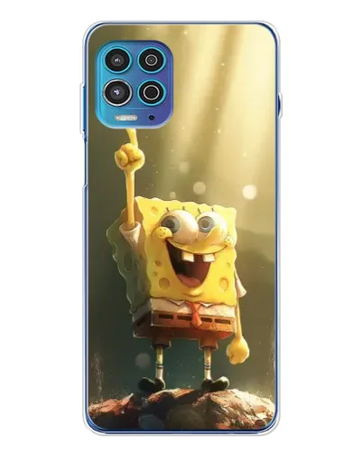 Чехол для Motorola MOTO G100 Pro с картинкой «Сияющий Спанч Боб» Чехол для Motorola MOTO G100 Pro с картинкой «Сияющий Спанч Боб»