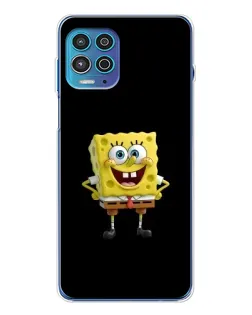Чехол для Motorola MOTO G100 Pro с картинкой «Классический Губка Боб»