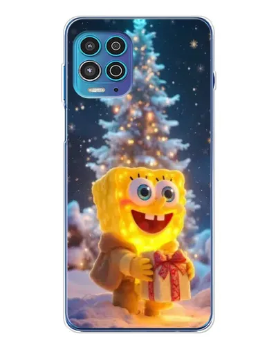 Чехол для Motorola MOTO G100 Pro с картинкой «Рождественский Спанч Боб» Чехол для Motorola MOTO G100 Pro с картинкой «Рождественский Спанч Боб»