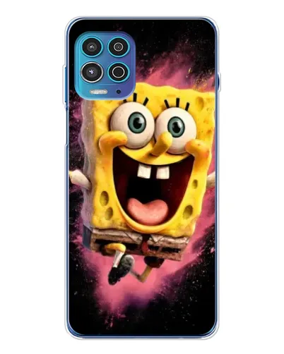 Чехол для Motorola MOTO G100 Pro с картинкой «Взрывной Спанч Боб» Чехол для Motorola MOTO G100 Pro с картинкой «Взрывной Спанч Боб»