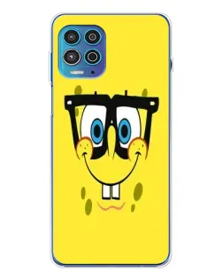 Чохол для Motorola MOTO G100 Pro з картинкою «Мінімалістичний Спанч Боб» Чохол для Motorola MOTO G100 Pro з картинкою «Мінімалістичний Спанч Боб»