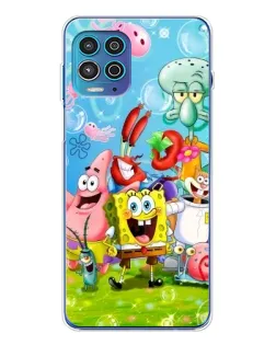 Чохол для Motorola MOTO G100 Pro з картинкою «Губка Боб та друзі» Чохол для Motorola MOTO G100 Pro з картинкою «Губка Боб та друзі»