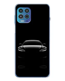 Чехол для Motorola MOTO G100 Pro с картинкой «Силуэт Tesla Night»