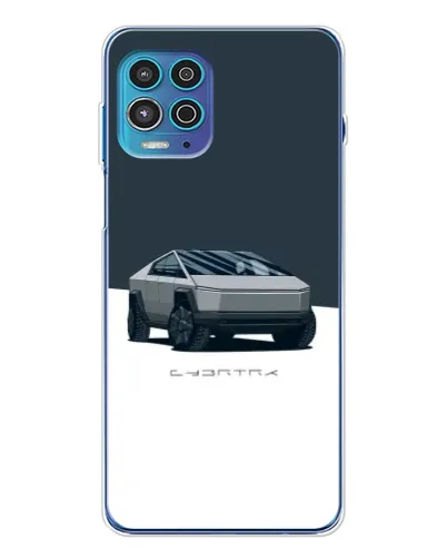 Чехол для Motorola MOTO G100 Pro с картинкой «Серебристый Cybertruck Tesla» Чехол для Motorola MOTO G100 Pro с картинкой «Серебристый Cybertruck Tesla»