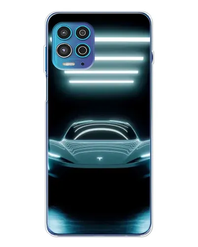 Чехол для Motorola MOTO G100 Pro с картинкой «Tesla в неоне» Чехол для Motorola MOTO G100 Pro с картинкой «Tesla в неоне»