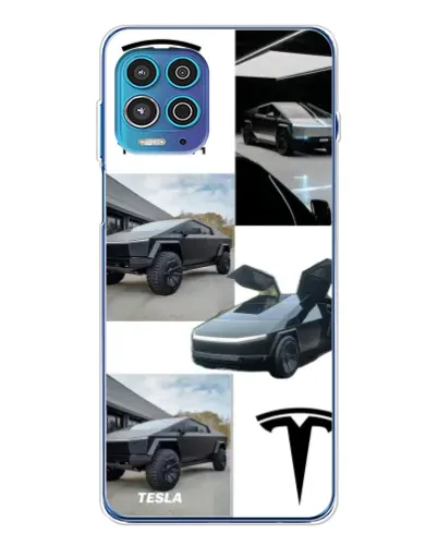 Чехол для Motorola MOTO G100 Pro с картинкой «Коллаж Cybertruck Tesla» Чехол для Motorola MOTO G100 Pro с картинкой «Коллаж Cybertruck Tesla»