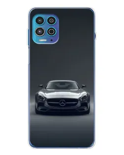 Чехол для Motorola MOTO G100 Pro с картинкой «Mercedes на черном»