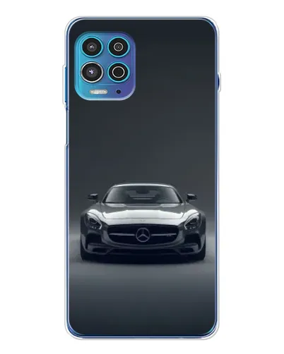 Чехол для Motorola MOTO G100 Pro с картинкой «Mercedes на черном»