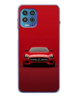 Чехол для Motorola MOTO G100 Pro с картинкой «Красный Mercedes AMG»