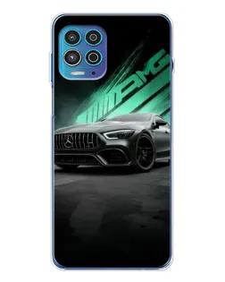 Чехол для Motorola MOTO G100 Pro с картинкой «Темный Mercedes AMG»