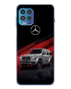Чехол для Motorola MOTO G100 Pro с картинкой «Mercedes G-Class красный»