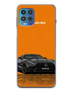 Чехол для Motorola MOTO G100 Pro с картинкой «Оранжевый Mercedes AMG»