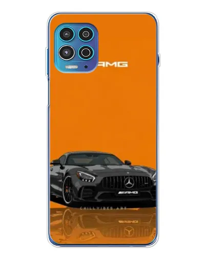 Чехол для Motorola MOTO G100 Pro с картинкой «Оранжевый Mercedes AMG»