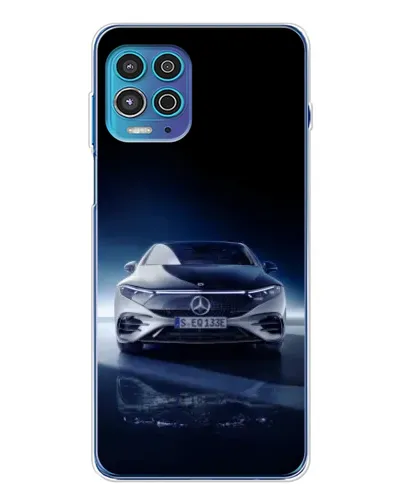Чехол для Motorola MOTO G100 Pro с картинкой «Ночной Mercedes EQ»