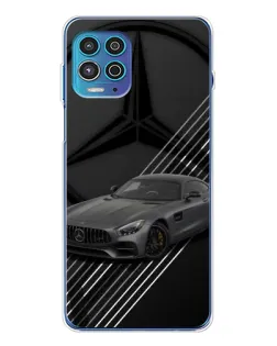 Чехол для Motorola MOTO G100 Pro с картинкой «Mercedes AMG — графика»
