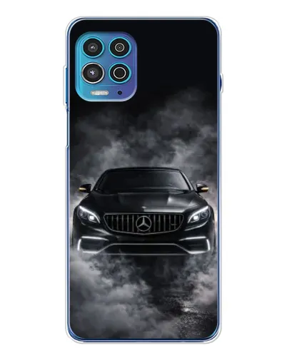 Чехол для Motorola MOTO G100 Pro с картинкой «Mercedes в дыму»