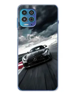 Чехол для Motorola MOTO G100 Pro с картинкой «Гоночный Mercedes AMG»
