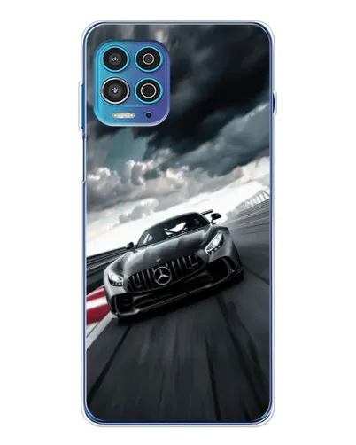 Чехол для Motorola MOTO G100 Pro с картинкой «Гоночный Mercedes AMG»