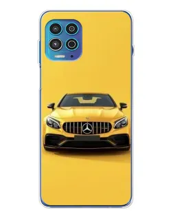 Чехол для Motorola MOTO G100 Pro с картинкой «Желтый Mercedes GT»