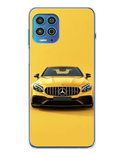Чехол для Motorola MOTO G100 Pro с картинкой «Желтый Mercedes GT»