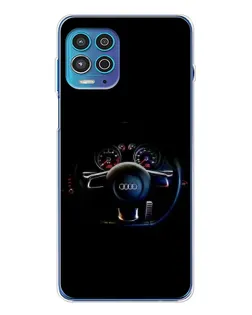Чехол для Motorola MOTO G100 Pro с картинкой «Салон Audi — руль»