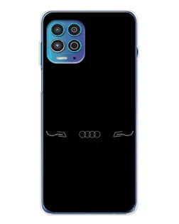 Чехол для Motorola MOTO G100 Pro с картинкой «Audi — световой подпись»