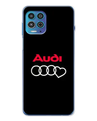 Чехол для Motorola MOTO G100 Pro с картинкой «Логотип Audi Heart»