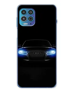 Чехол для Motorola MOTO G100 Pro с картинкой «Audi в неоне»